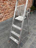 Trapladder 4 treden, Doe-het-zelf en Bouw, Ladders en Trappen, Ophalen of Verzenden, Gebruikt