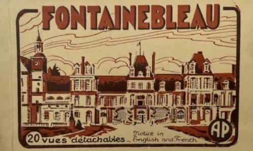 zwart-wit postkaarten kasteel Fontainebleau, Verzamelen, Postkaarten | Buitenland, Ongelopen, Frankrijk, 1920 tot 1940, Ophalen of Verzenden