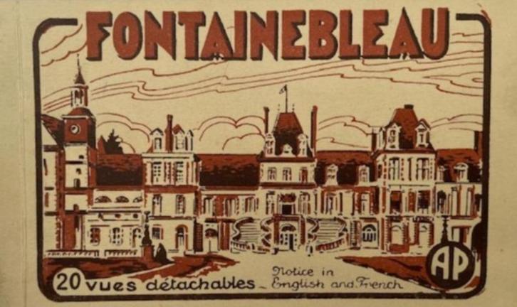 zwart-wit postkaarten kasteel Fontainebleau, Verzamelen, Postkaarten | Buitenland, Ongelopen, Frankrijk, 1920 tot 1940, Ophalen of Verzenden