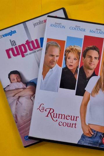 2x DVD des films La rumeur court + La rupture - Aniston 🎥   beschikbaar voor biedingen