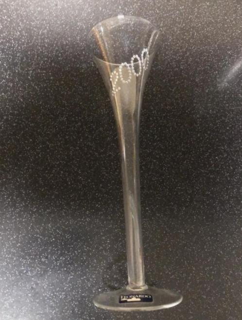 LEONARDO - Drie champagneglazen - jaarglazen 2000 - vintage, Verzamelen, Glas en Drinkglazen, Zo goed als nieuw, Ophalen of Verzenden