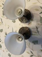 2 magnifiques plafonniers  intérieur & extérieur terrasse, Enlèvement, Utilisé, Verre