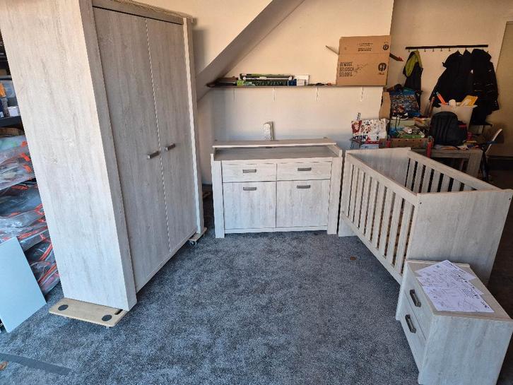 Volledige babykamer Arne, Maison & Meubles, Chambre à coucher | Chambres à coucher complètes, Comme neuf, Une personne, Enlèvement