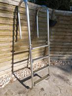 inox rvs zwembad ladder, 4 treden, Ophalen, Zo goed als nieuw, Ladder
