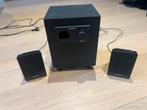 Enceintes Philips. Subwoofer et 2 bafles. Mini jack., Computers en Software, Pc speakers, Ophalen, Gebruikt