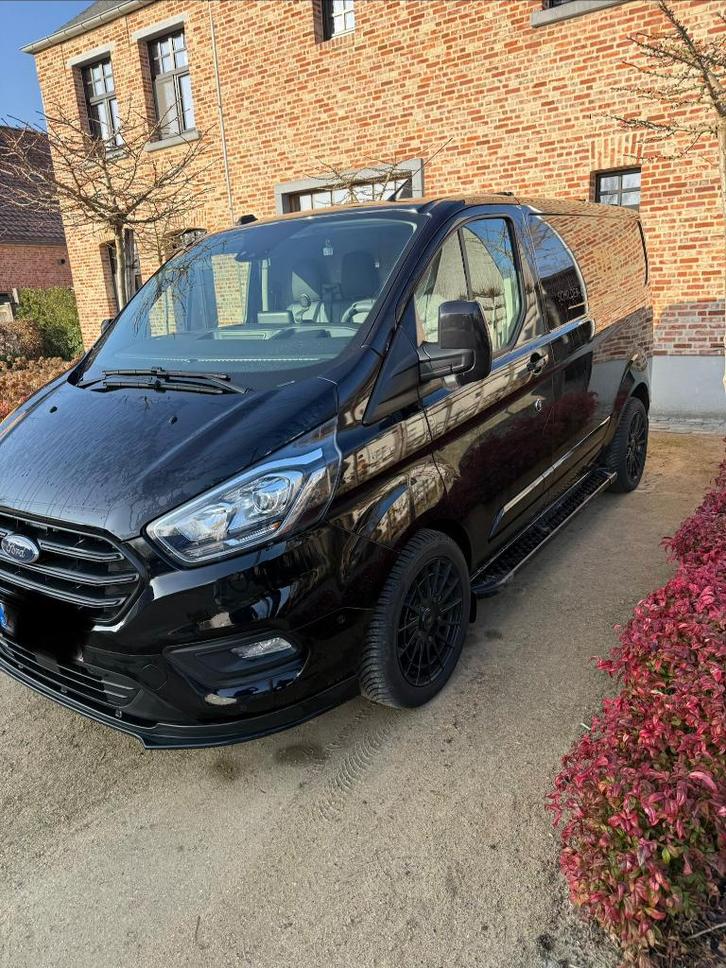 Ford Transit Custom bj 2023, Autos, Ford, Particulier, Transit, Diesel, Euro 6, Autre carrosserie, 5 portes, Automatique, Noir