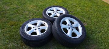 VW velgen banden VW 7M0601025G BBS Germany 215/55R 1697HXL, Enlèvement, Utilisé, Pneu(s)