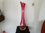 Muranovase van Fratelli Toso uit de jaren 1940 Hoogte 82 cm,, Gebruikt, Ophalen of Verzenden, Glas, 75 cm of meer