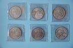 6 ZILVEREN munten van EGYPTE 1974-1978, Postzegels en Munten, Munten | Afrika, Ophalen of Verzenden, Egypte, Setje, Zilver