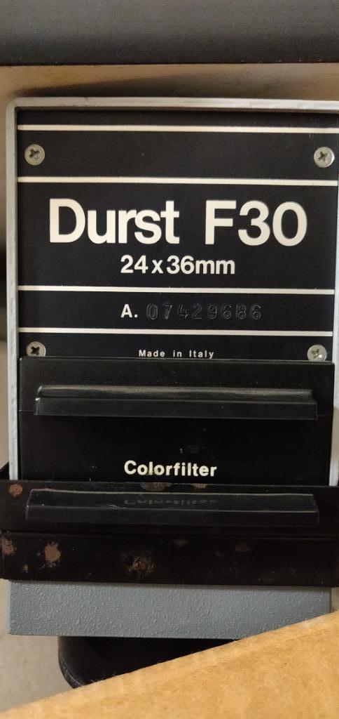 Originele fotografie met DURST F30 Vergroter, Audio, Tv en Foto, Foto | Doka Apparatuur, Gebruikt, Complete dokaset, Draagbaar