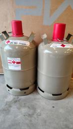 Twee propaan gasflessen met vulgewicht 11kg, Caravans en Kamperen, Kampeeraccessoires, Ophalen, Zo goed als nieuw
