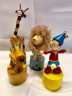 4 animaux et personnages articulés Oui-Oui/girafe/lion/chien, Enlèvement, Comme neuf