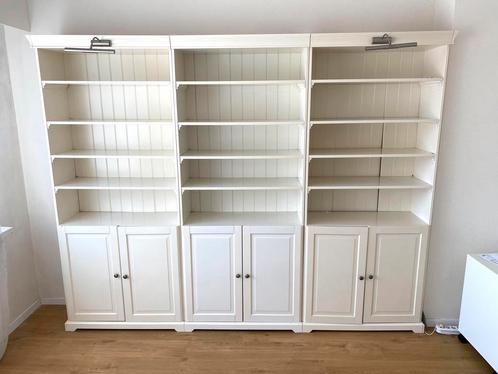 3 witte boekenkasten Ikea Liatorp, Huis en Inrichting, Kasten | Boekenkasten, Zo goed als nieuw, Ophalen