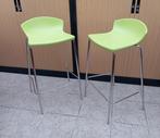 2 barstoelen GABER ITALY nieuwstaat barkrukken, Ophalen, 60 tot 90 cm, Zo goed als nieuw, Metaal
