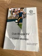25-11-1992 club brugge- CSKA moskou, Verzamelen, Ophalen, Gebruikt, Boek of Tijdschrift