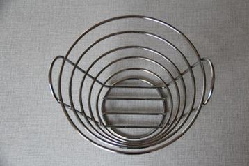 Corbeille à fruits chromée 21 cm beschikbaar voor biedingen