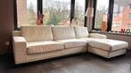Canape beige cuir 4 places - Sofa Beige leather 4 seats, Maison & Meubles, Canapés | Salons, 125 à 150 cm, Moderne, Enlèvement