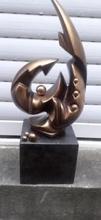 abstract bronzen beeld gesigneerd, Antiek en Kunst, Kunst | Beelden en Houtsnijwerken, Ophalen of Verzenden