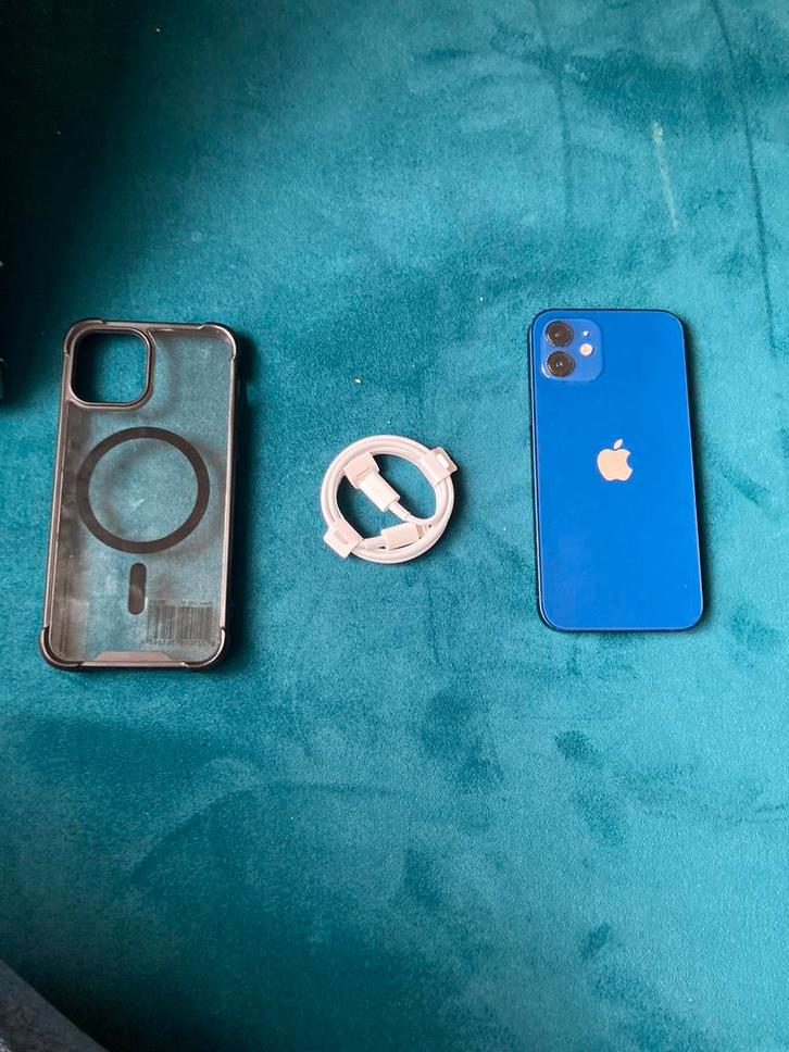 iPhone 12 64Go, Telecommunicatie, Mobiele telefoons | Apple iPhone, Gebruikt, 64 GB, Zonder abonnement, iPhone 12, Blauw, Ophalen