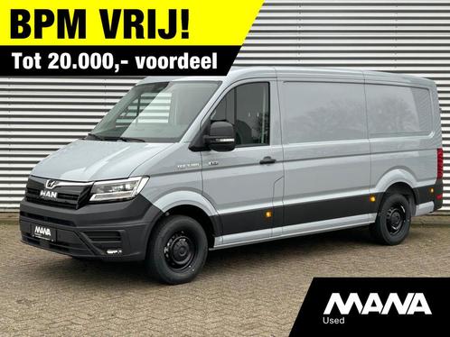 MAN TGE 35 2.0 L3H2 3.180 180PK Automaat 4x4 LED Camera Sens, Auto's, Bestelwagens en Lichte vracht, Bedrijf, Te koop, 4x4, ABS