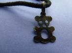 collier avec pendentif très petit ours en métal, Avec pendentif, Noir, Autres matériaux, Utilisé