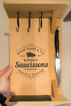 The Sausage Potence + mes in Laguiole-stijl + boek, Ophalen of Verzenden, Zo goed als nieuw