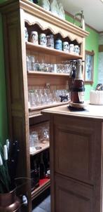 Massief eiken bar, Huis en Inrichting, Ophalen, 100 tot 150 cm, Eikenhout, Zo goed als nieuw