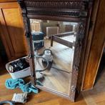 Grote Mechelse spiegel antiek 80x144cm, Antiek en Kunst, Ophalen, Rechthoekig, 50 tot 100 cm, 100 tot 150 cm