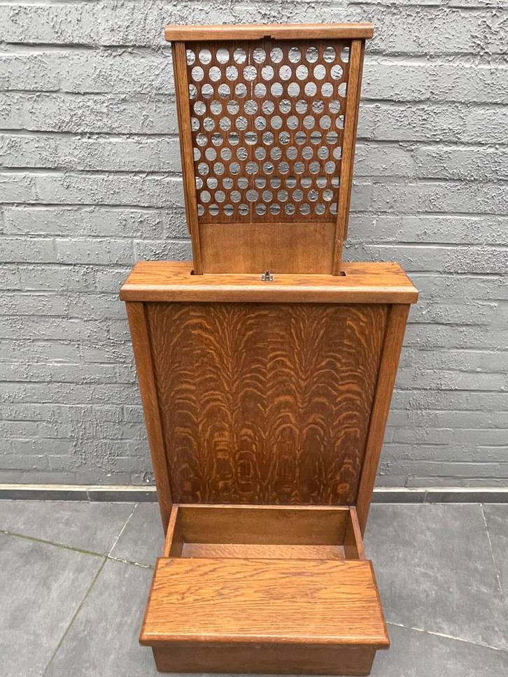 Zeldzame antieke Reisbiechtstoel – Eikenhout, Antiek en Kunst, Antiek | Religieuze voorwerpen, Ophalen