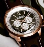 GMT-chronografen, Handtassen en Accessoires, Horloges | Heren, Overige merken, Leer, Staal, Polshorloge