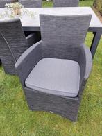 Mooie tuinset met 6 stoelen en bijhorende kussens, Tuin en Terras, Tuinsets en Loungesets, Ophalen, Gebruikt, Tuinset