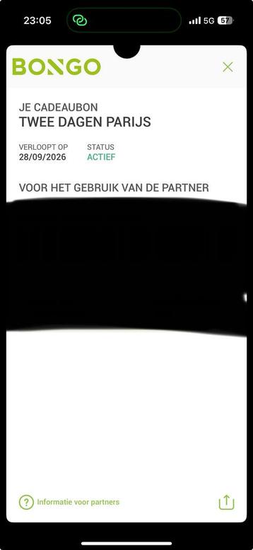 Bongo bon 2 dagen parijs, Tickets & Billets