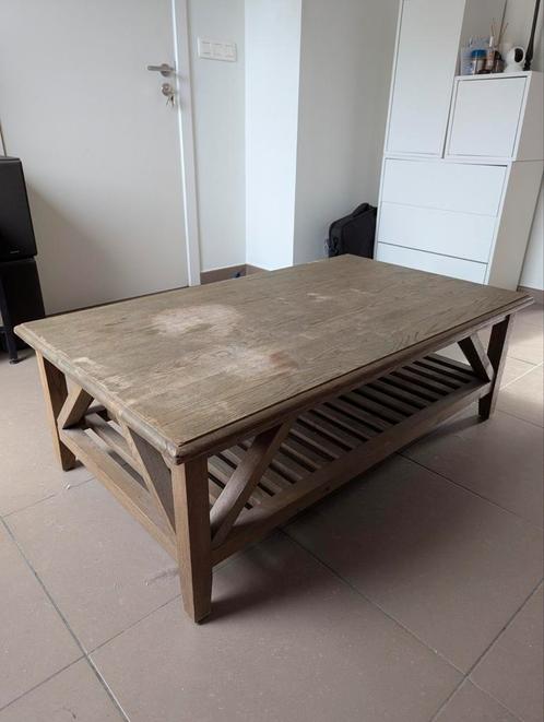 Table basse en bois massif, Huis en Inrichting, Tafels | Salontafels, Gebruikt, Ophalen