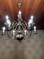 2 tinnen lusters, Huis en Inrichting, Lampen | Kroonluchters, Ophalen, Zo goed als nieuw, Overige materialen, Tinnen