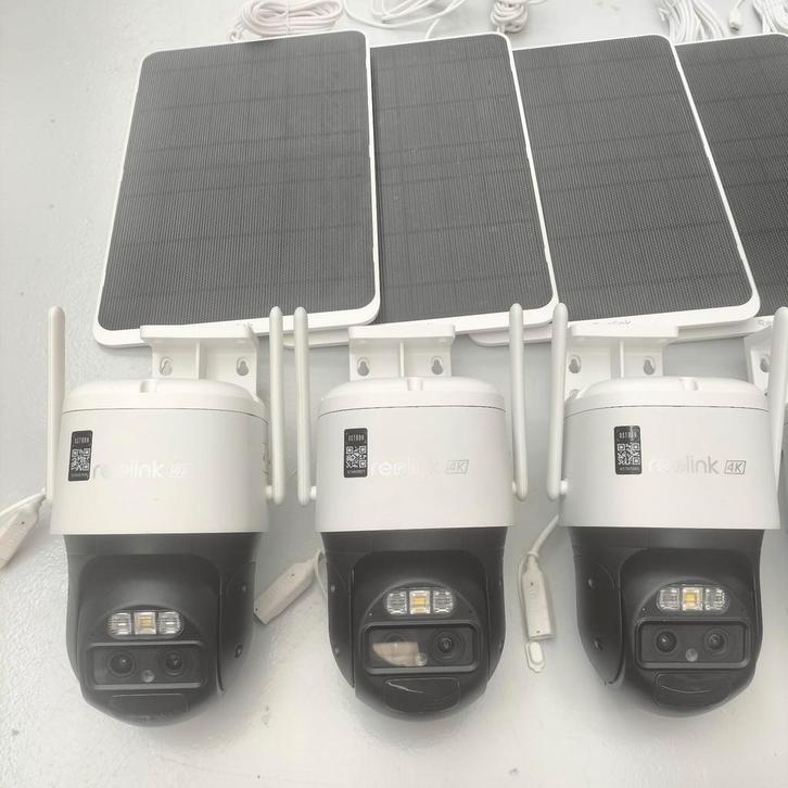 Reolink TrackMix LTE + Reolink Solar panel 3 (12W) White , Audio, Tv en Foto, Videobewaking, Zo goed als nieuw, Buitencamera, Ophalen of Verzenden
