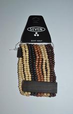 Armband met houten kralen, Bruin, Nieuw, Ophalen of Verzenden, Met bedels of kralen