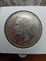 5 francs Leopold 1 . 1850 en 1865 punt zilver, Postzegels en Munten, Munten | België, Zilver, Zilver, Verzenden