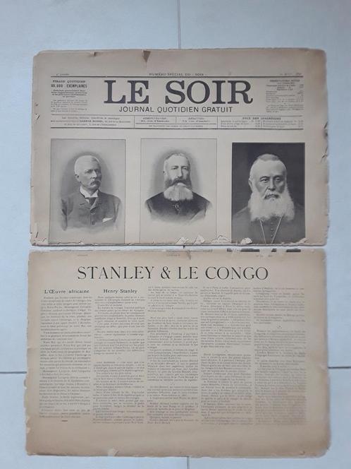 Journal LE SOIR 1890, Verzamelen, Tijdschriften, Kranten en Knipsels, Krant, Ophalen