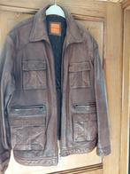 Lederen jas bruin, maat 52, Brun, Enlèvement, Emilio Adani, Taille 52/54 (L)