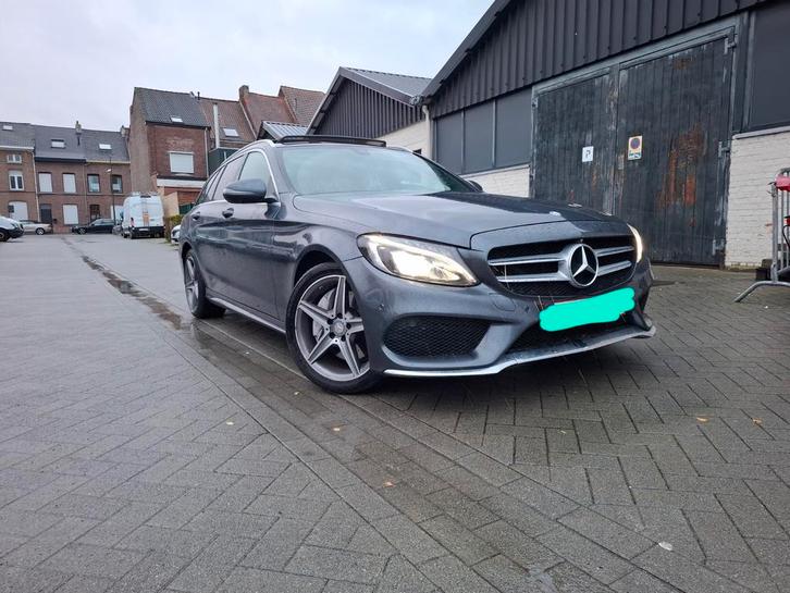 Mercedes C300 - Diesel/Hybride - Automaat- AMG Line, Auto's, Mercedes-Benz, Particulier, C-Klasse, 360° camera, ABS, Achteruitrijcamera