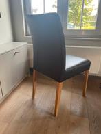 Lederen stoelen 6 st (5+1), Huis en Inrichting, Ophalen, Gebruikt, Bruin, Leer