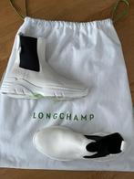 Witte dames laarsjes Longchamps maat 38, Wit, Lage of Enkellaarzen, Ophalen of Verzenden, Gedragen