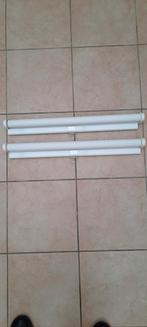 2 Rolgordijnen wit zelfoprollend Hoogte 1,5m Breedte 60cm, Ophalen of Verzenden, Gebruikt, Wit