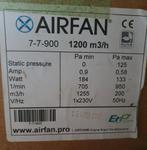 Caisson de ventilation insonorisé Airfan 1200m³/h, Enlèvement, Utilisé