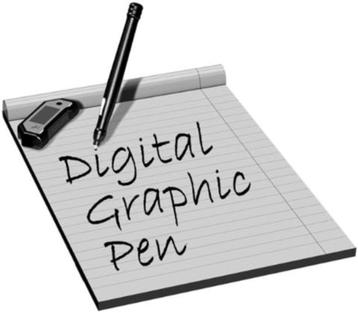 Odys Digitale grafische pen (LCD-display, USB 2.0) zwart