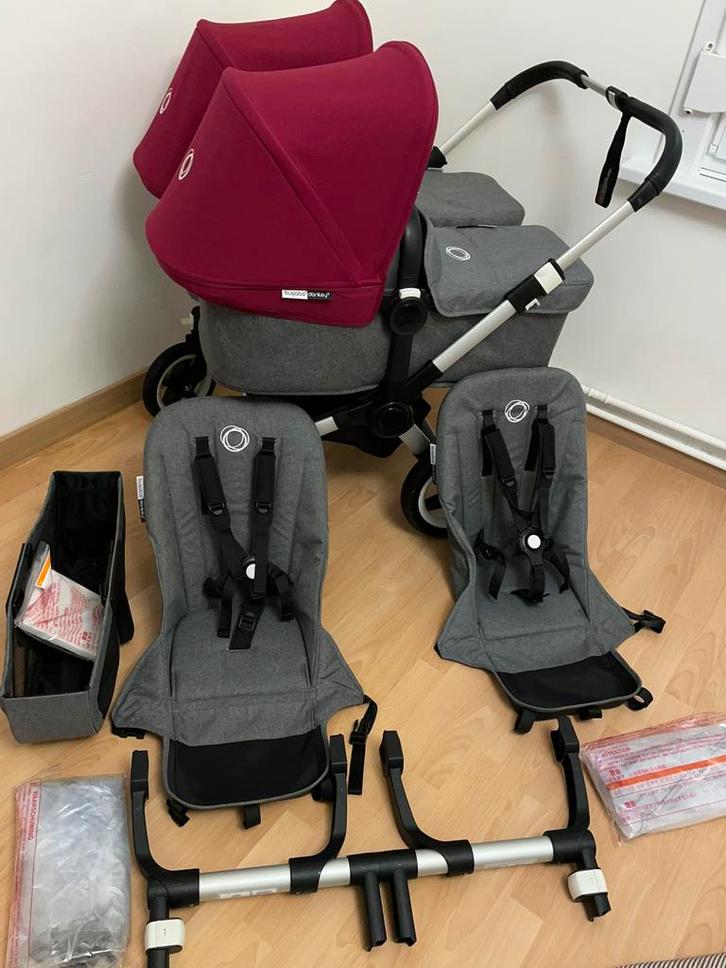 Bugaboo Donkey Duo ou Twin mélange gris complete, Enfants & Bébés, Poussettes & Combinaisons, Comme neuf, Poussette, Bugaboo, Enlèvement