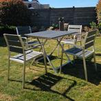 Tuinset : tafel en 4 stoelen, Ophalen, 4 zitplaatsen, Tuinset, Nieuw