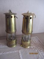 2 Koperen mijnlampen, Ophalen of Verzenden, Koper
