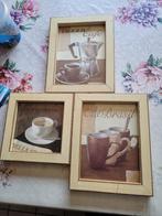3 x kadertjes ( koffie ), Antiek en Kunst, Ophalen