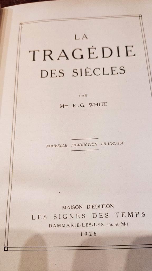 La tragédie des siècles 1926. E.G. White., Antiek en Kunst, Antiek | Boeken en Manuscripten, Ophalen of Verzenden